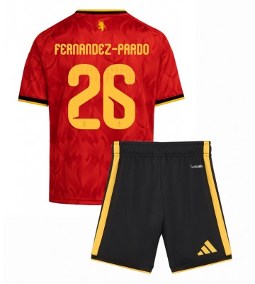 Belgien Matias Fernandez-Pardo #26 Replika Hemmatröja Barn VM 2026 Kortärmad (+ Korta byxor)